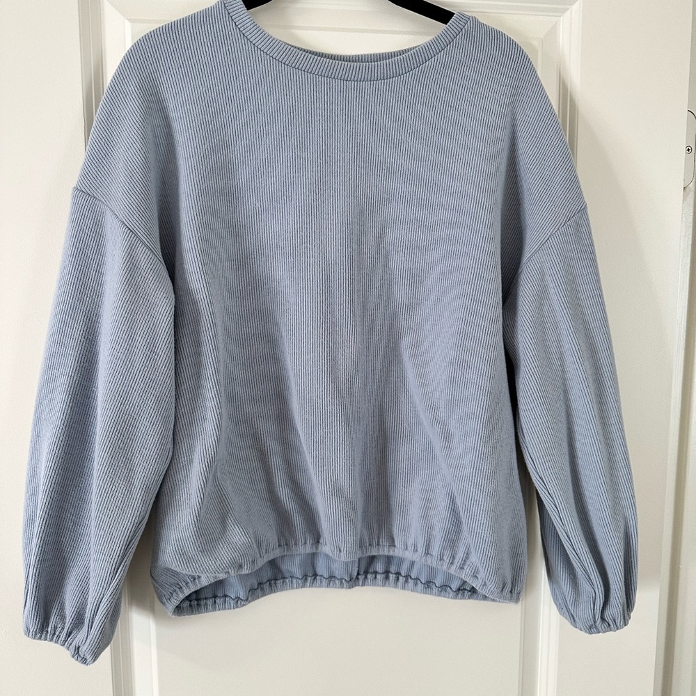 Elodie Light Blue Crew Neck Sweater